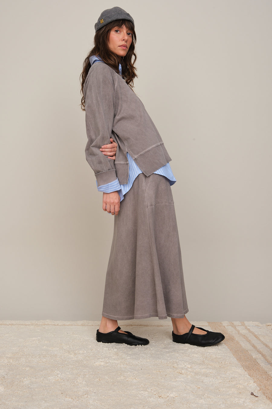 SKIRT SWEAT WASHED