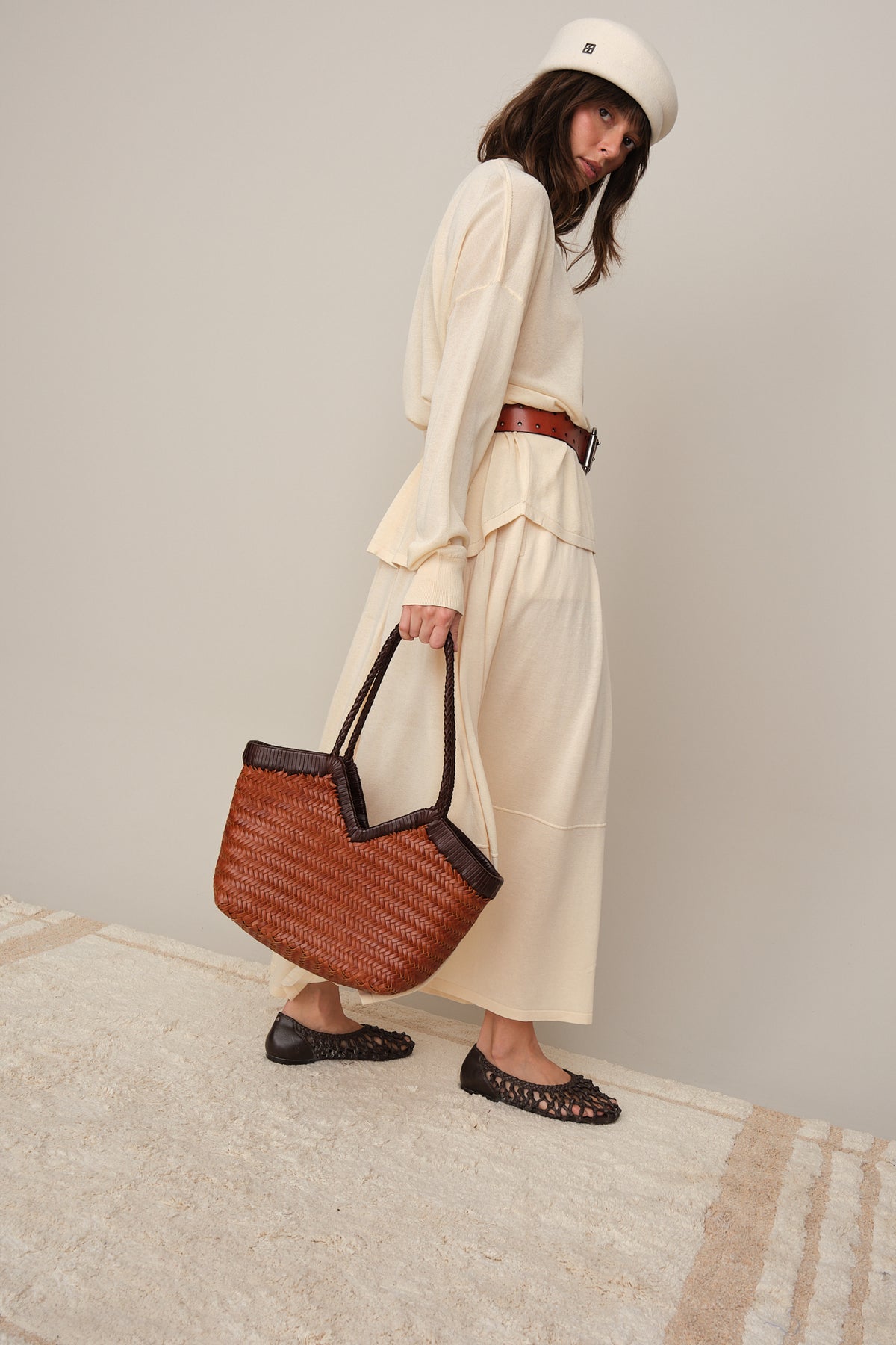 WOVEN LEATHER BAG