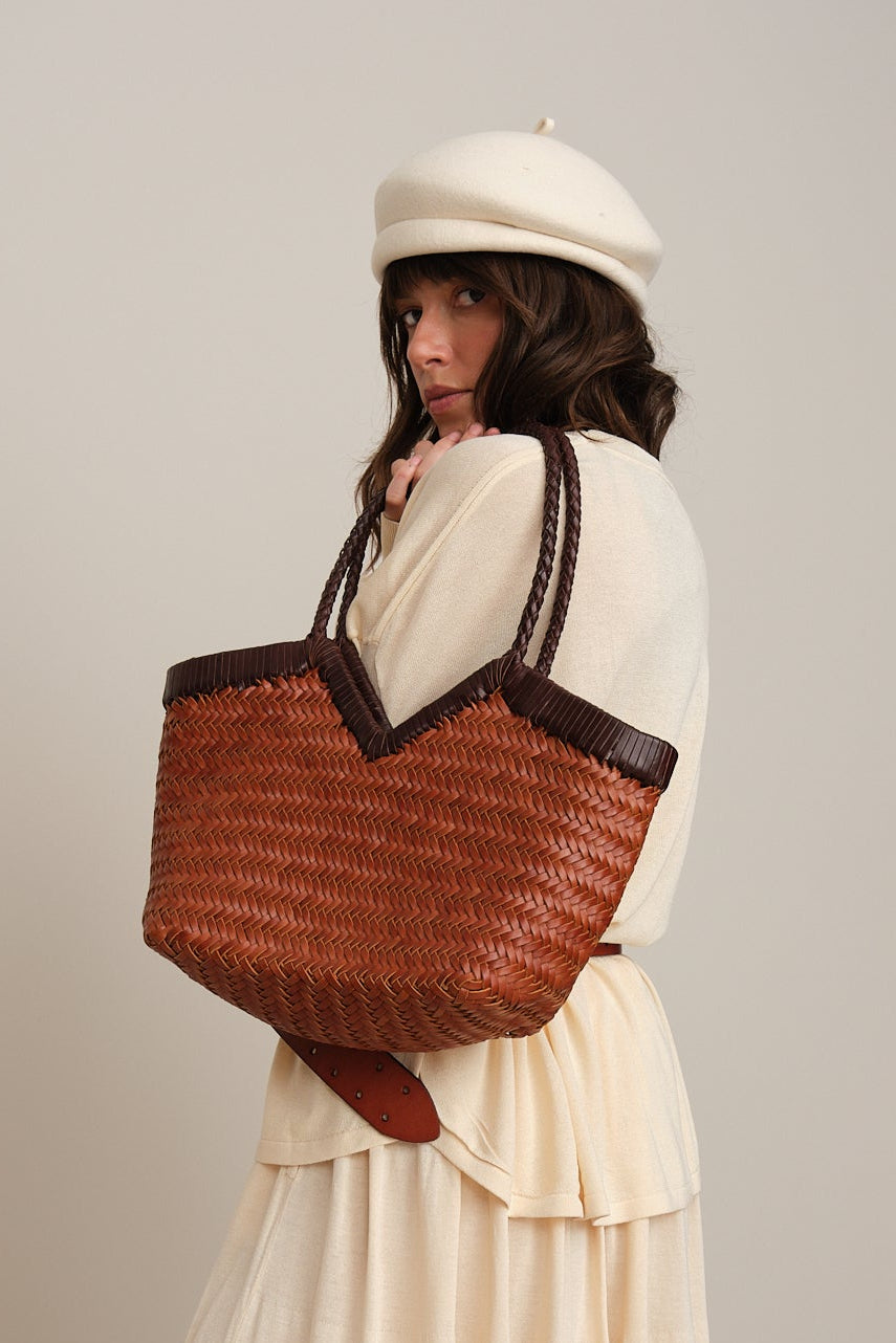 WOVEN LEATHER BAG