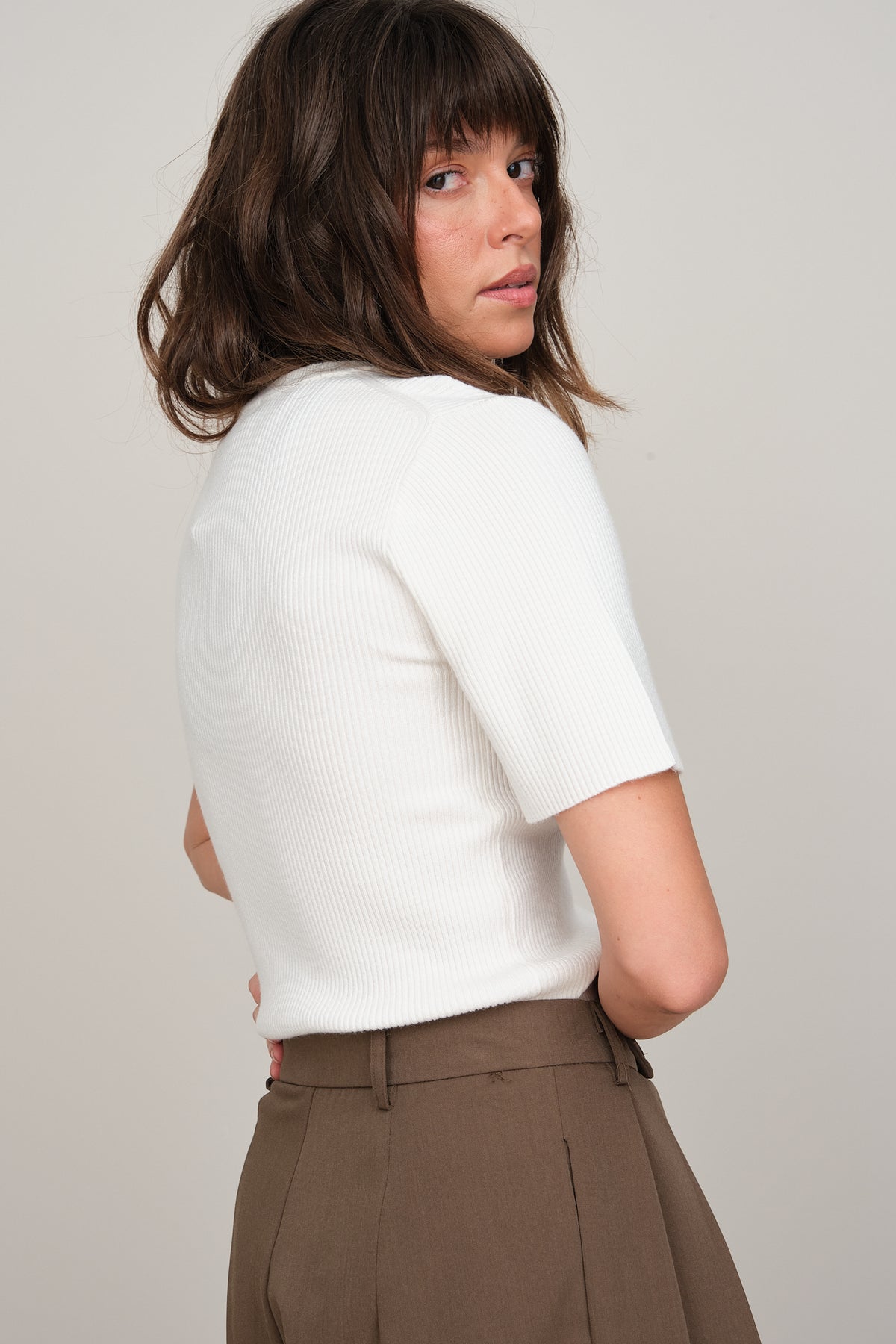 THIN RIB SHIRT SLEEVES