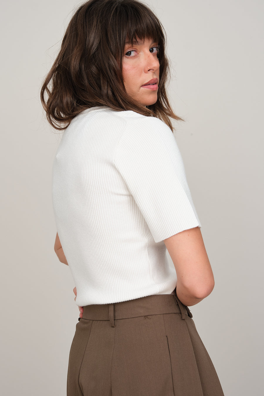 THIN RIB SHIRT SLEEVES
