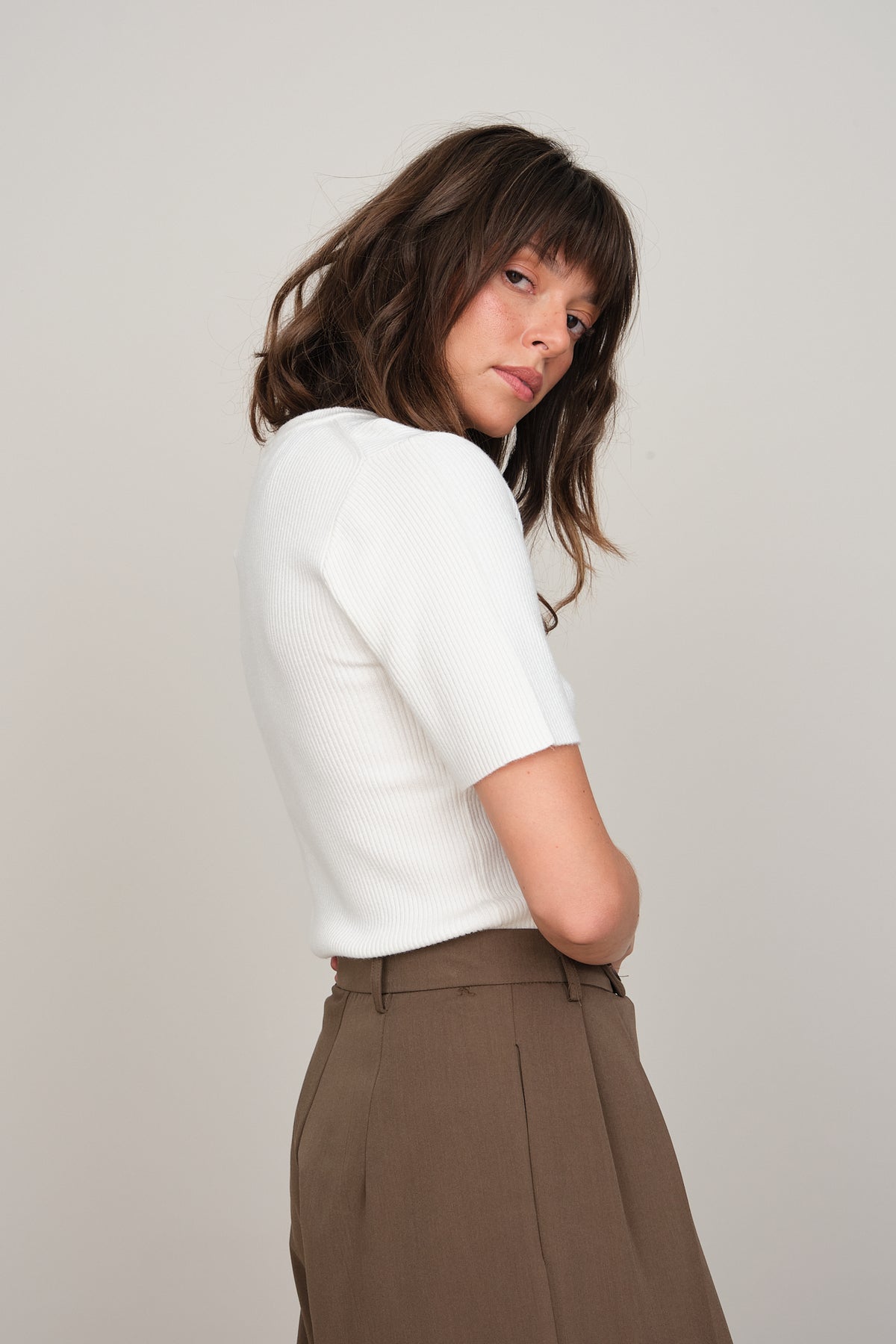 THIN RIB SHIRT SLEEVES