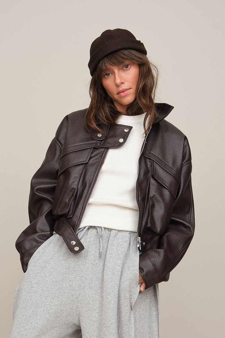 VEGAN LEATHER JACKET
