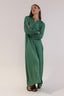 SATIN BUTTON DRESS