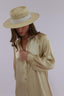 SATIN BUTTON DRESS