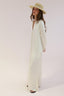 SATIN BUTTON DRESS