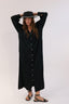 SATIN BUTTON DRESS