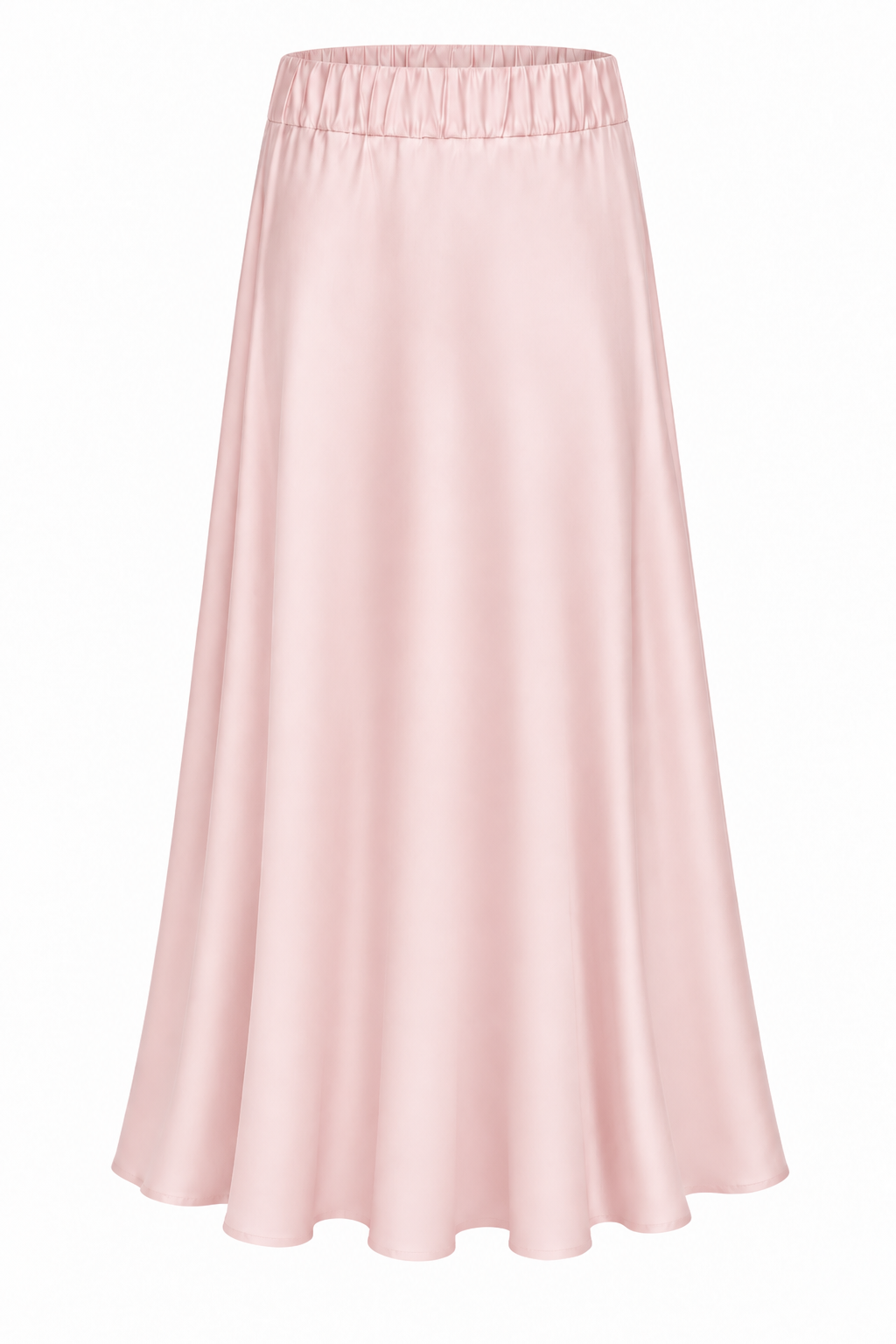 MAXI SATIN SKIRT ELASTIC