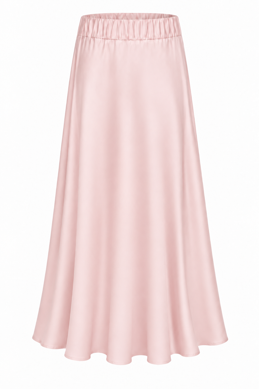 MAXI SATIN SKIRT ELASTIC