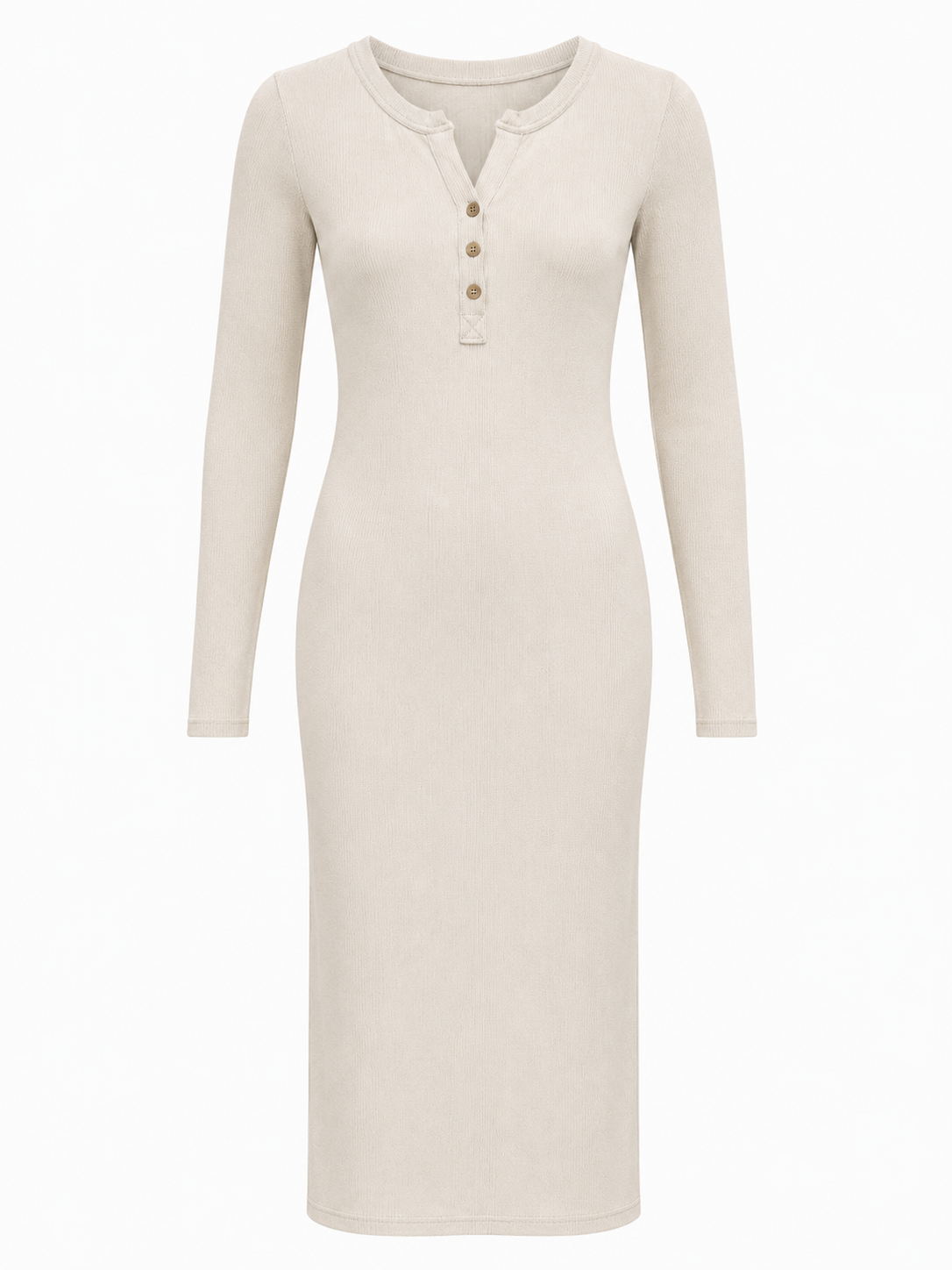 LONG BUTTONS DRESS